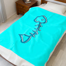 Blue Fish Bone | Mix & Match Soft Fun-Flirty Lovers’ Blankets