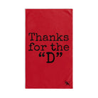 Thanks for the ’D’ Red | Mix & Match Classic Fun-Flirty Lovers’ Towels
