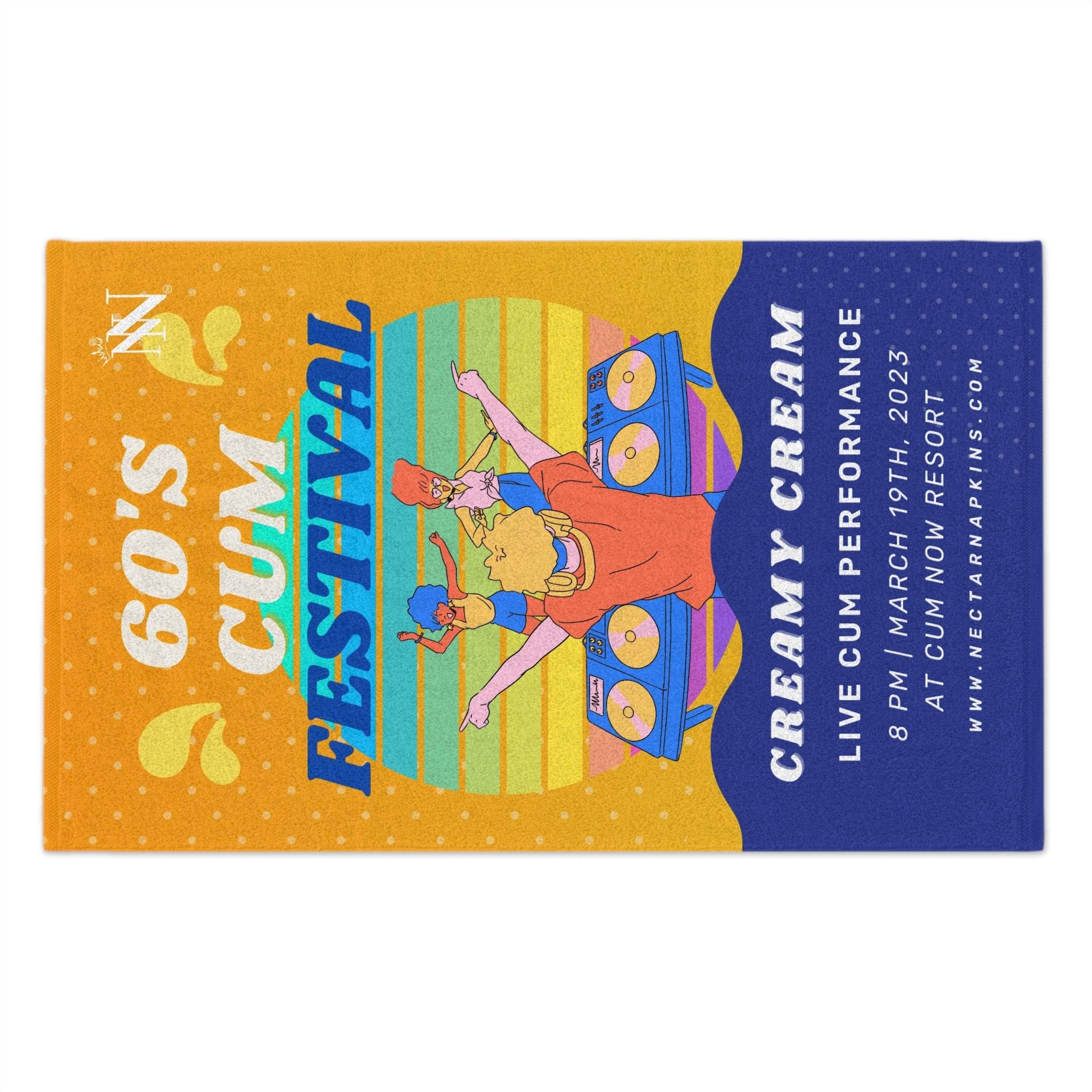 60s Cum Festival | Mix & Match Soft Fun-Flirty Lovers’ Towels