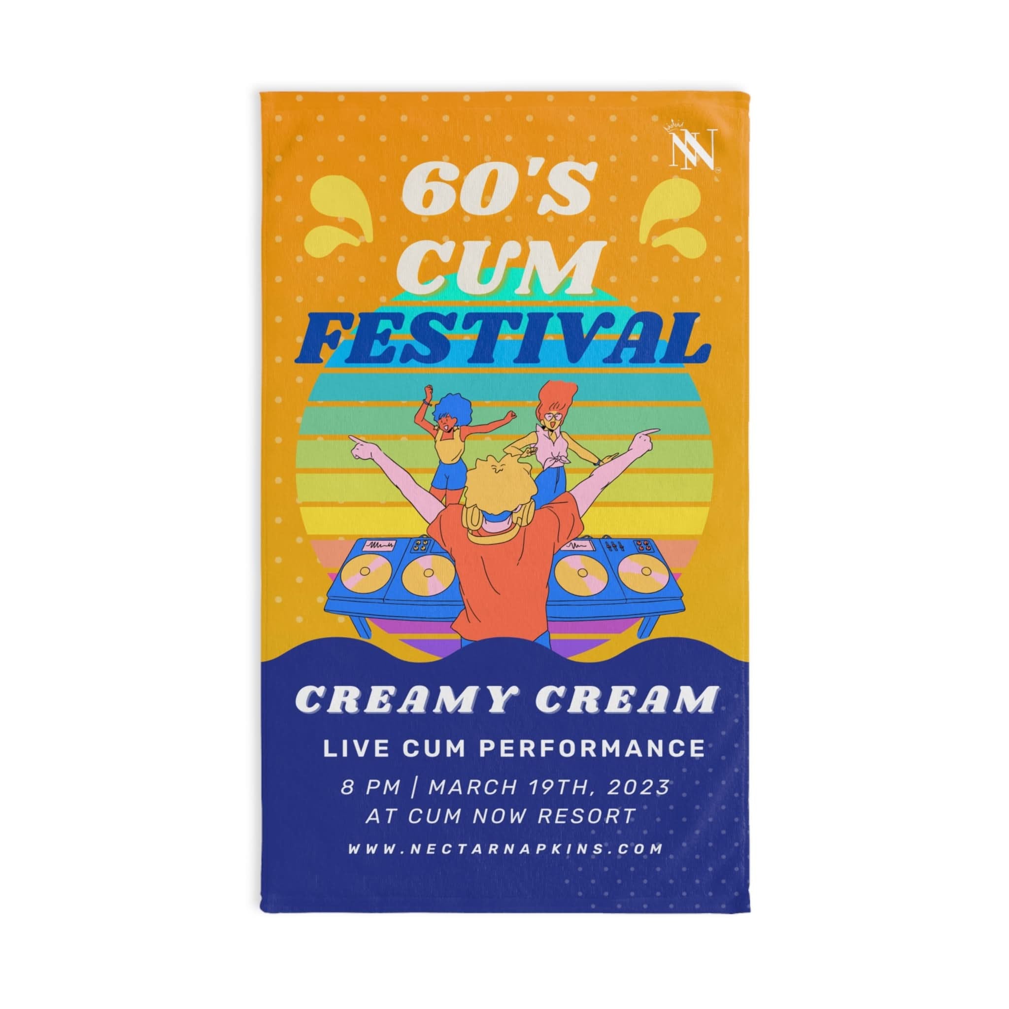 60s Cum Party | Mix & Match Original Fun-Flirty Lovers’ Towels