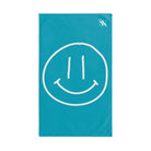 Happy Smiling Emoji Teal | Mix & Match Classic Fun-Flirty Lovers’ Towels