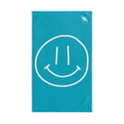 Happy Smiling Emoji Teal | Mix & Match Classic Fun-Flirty Lovers’ Towels