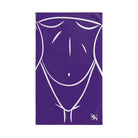 Sexy Female Outline Purple Cum Towel