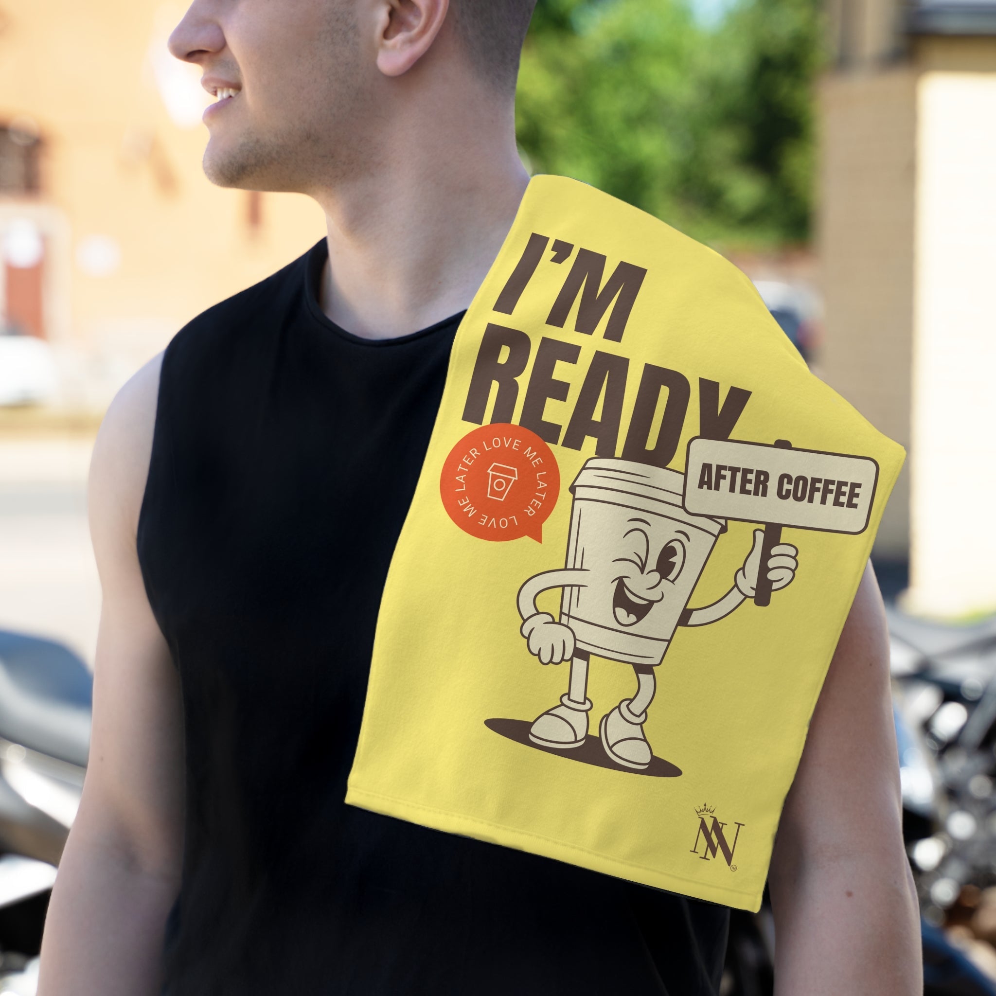 I’m Ready After Coffee | Mix & Match Soft Fun-Flirty Lovers’ Towels