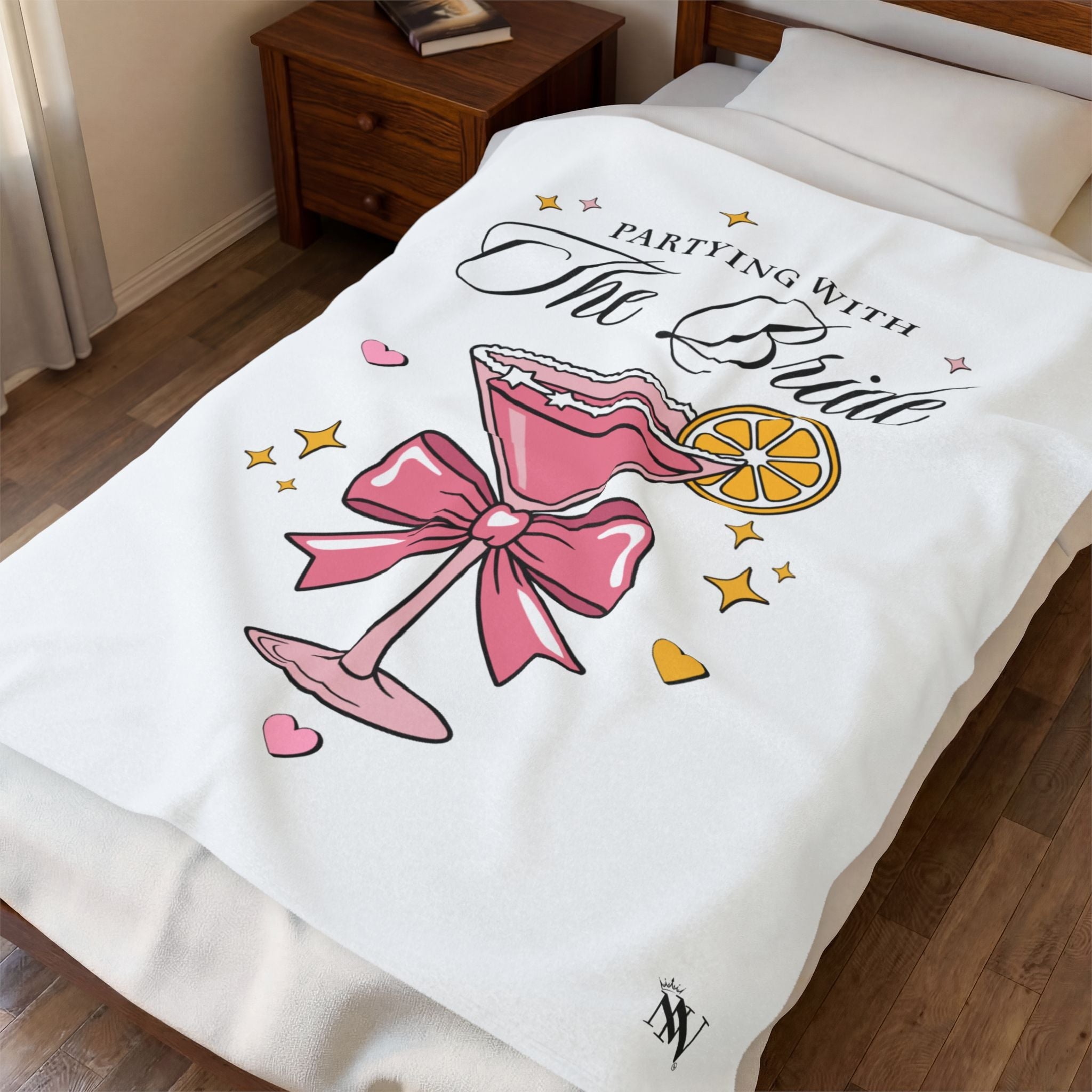 Partying With The Bride Romantic Gifts Blanket