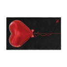 Red Heart Balloon Bow 3D Print Black | Mix & Match Original Fun-Flirty Lovers’ Towels