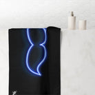 His Mustache Neon Big Ass Sex Towel