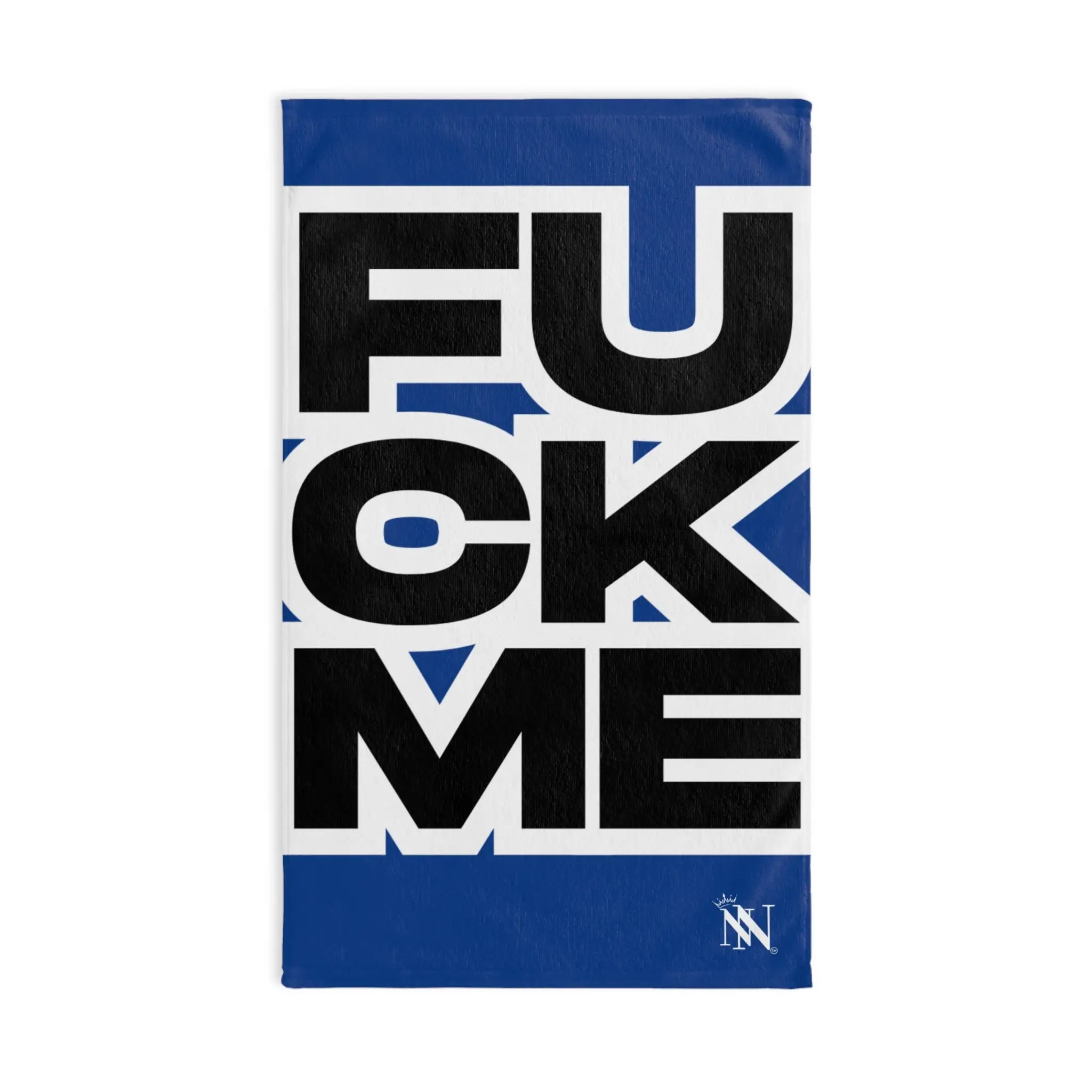 FUCK ME Block Letter Blue Cum Towel