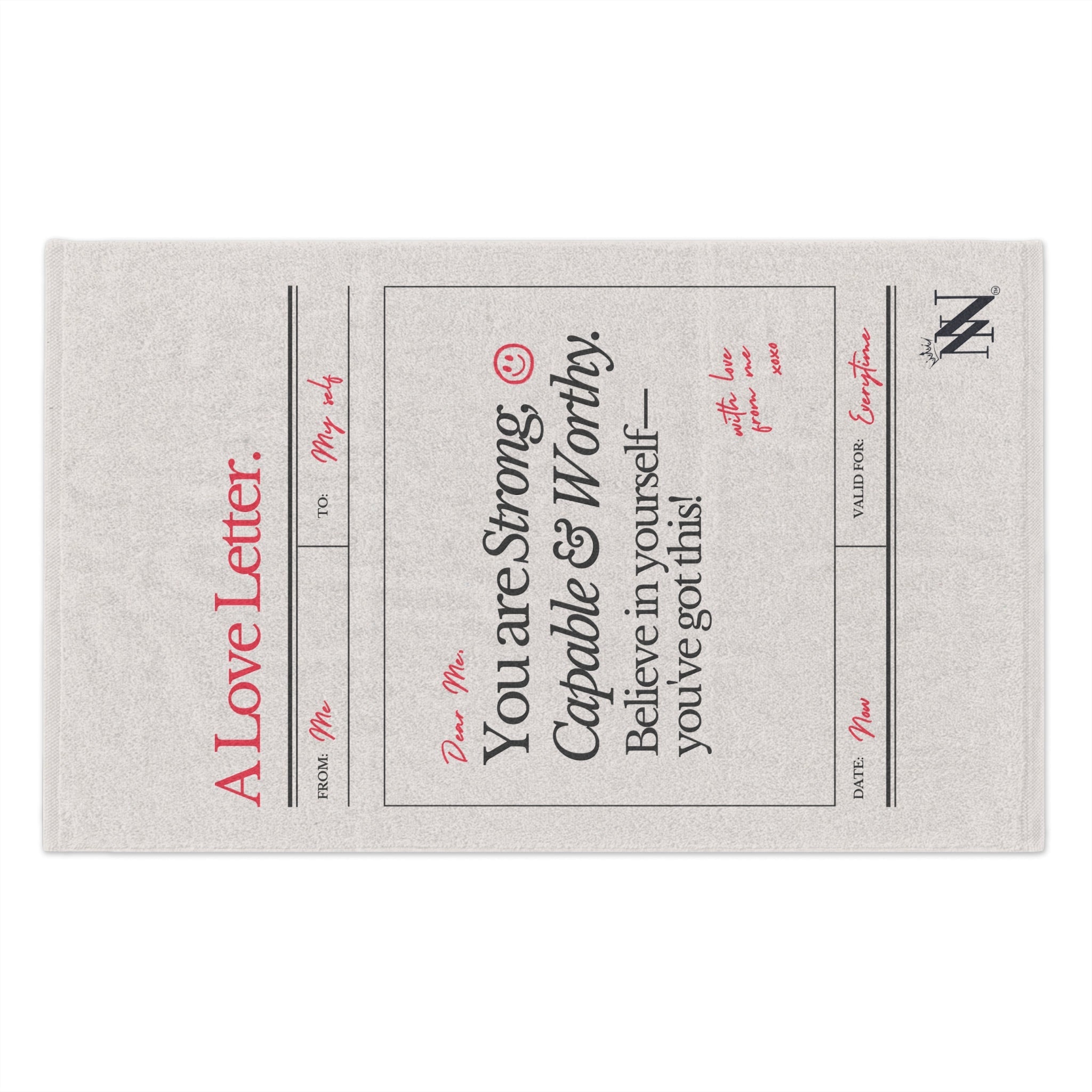 A Love Letter to Myself | Mix & Match Soft Fun-Flirty Lovers’ Towels