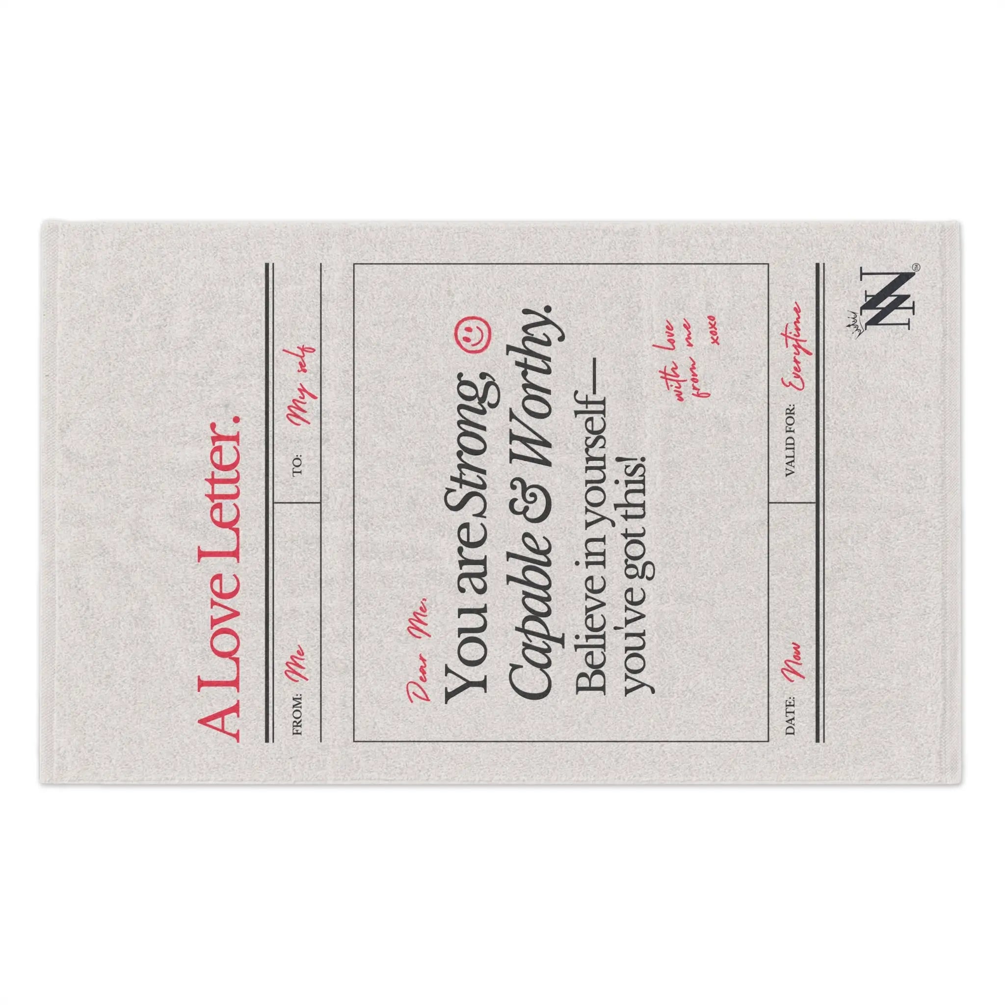 A Love Letter to Myself | Mix & Match Soft Fun-Flirty Lovers’ Towels