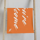 Simply You’re Welcome Crusta Bright Orange Cum Towel