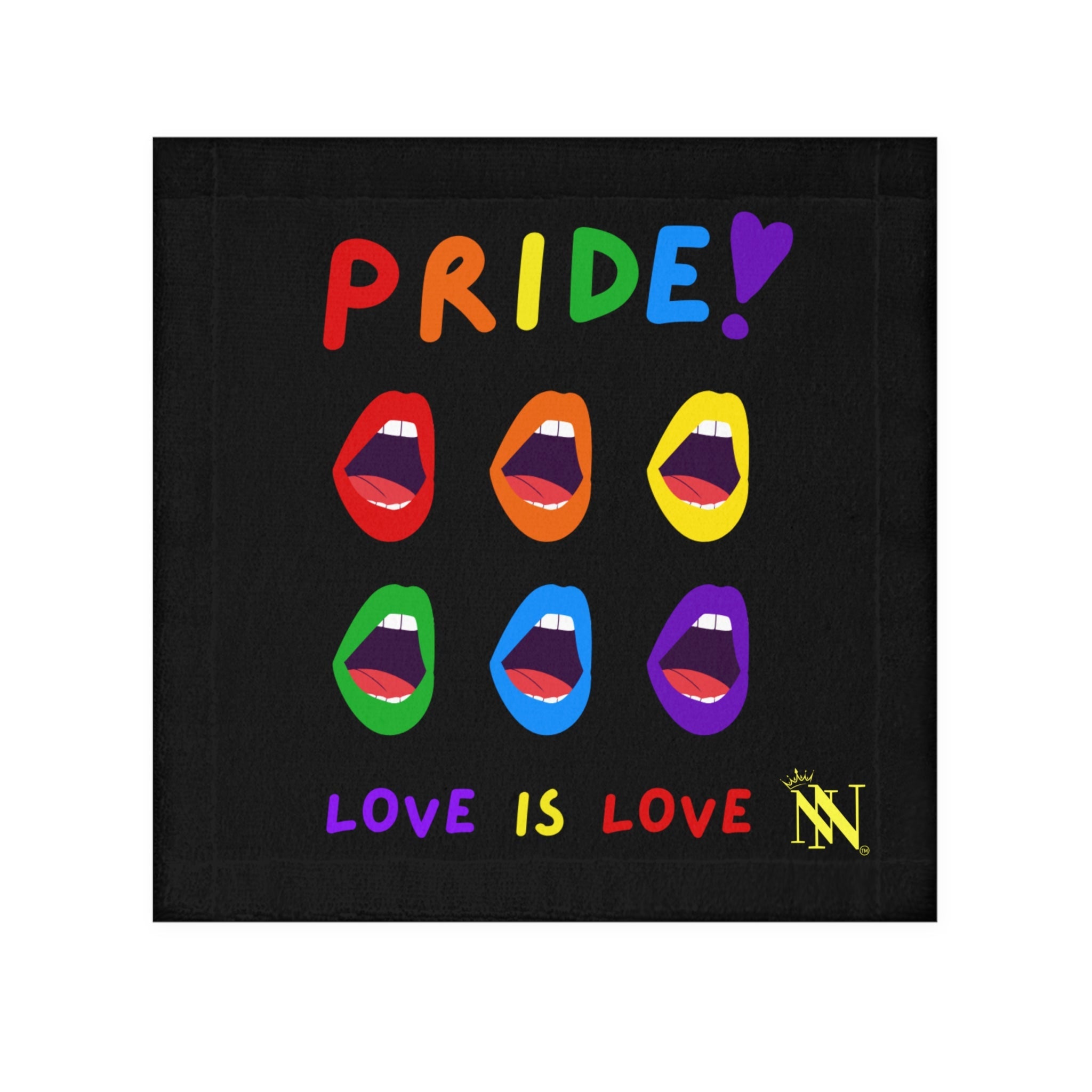 Screaming Pride Love is Love Cum Rag