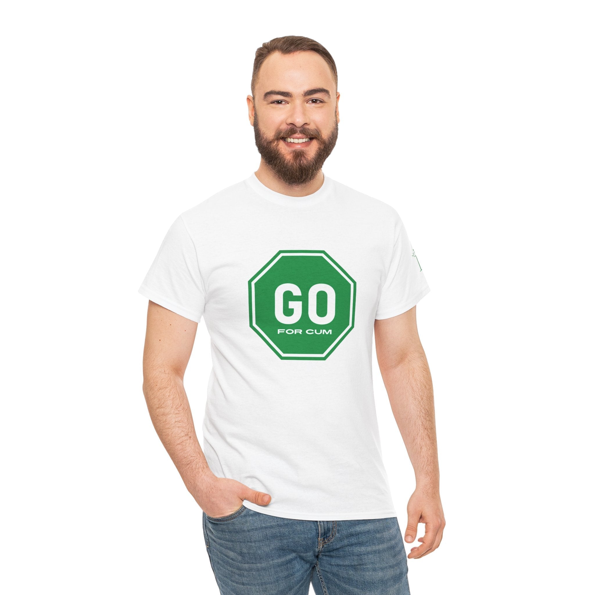 Go For Cum Sign | Mix & Match 100% Cotton Unisex Fun-Flirty Lovers’ Tees