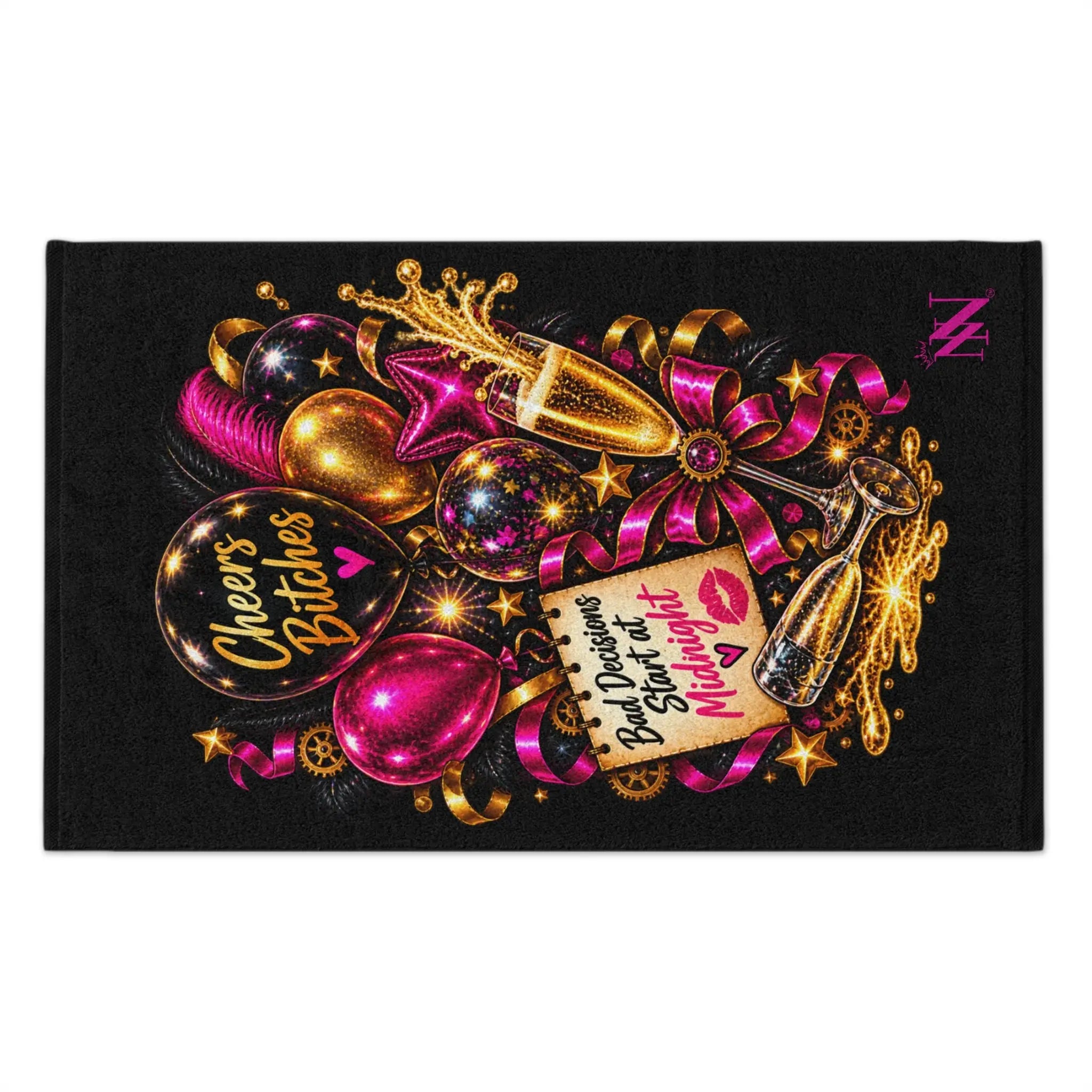 Cheers Bitches New Years | Nectar Napkins Fun-Flirty Lovers’ Towels