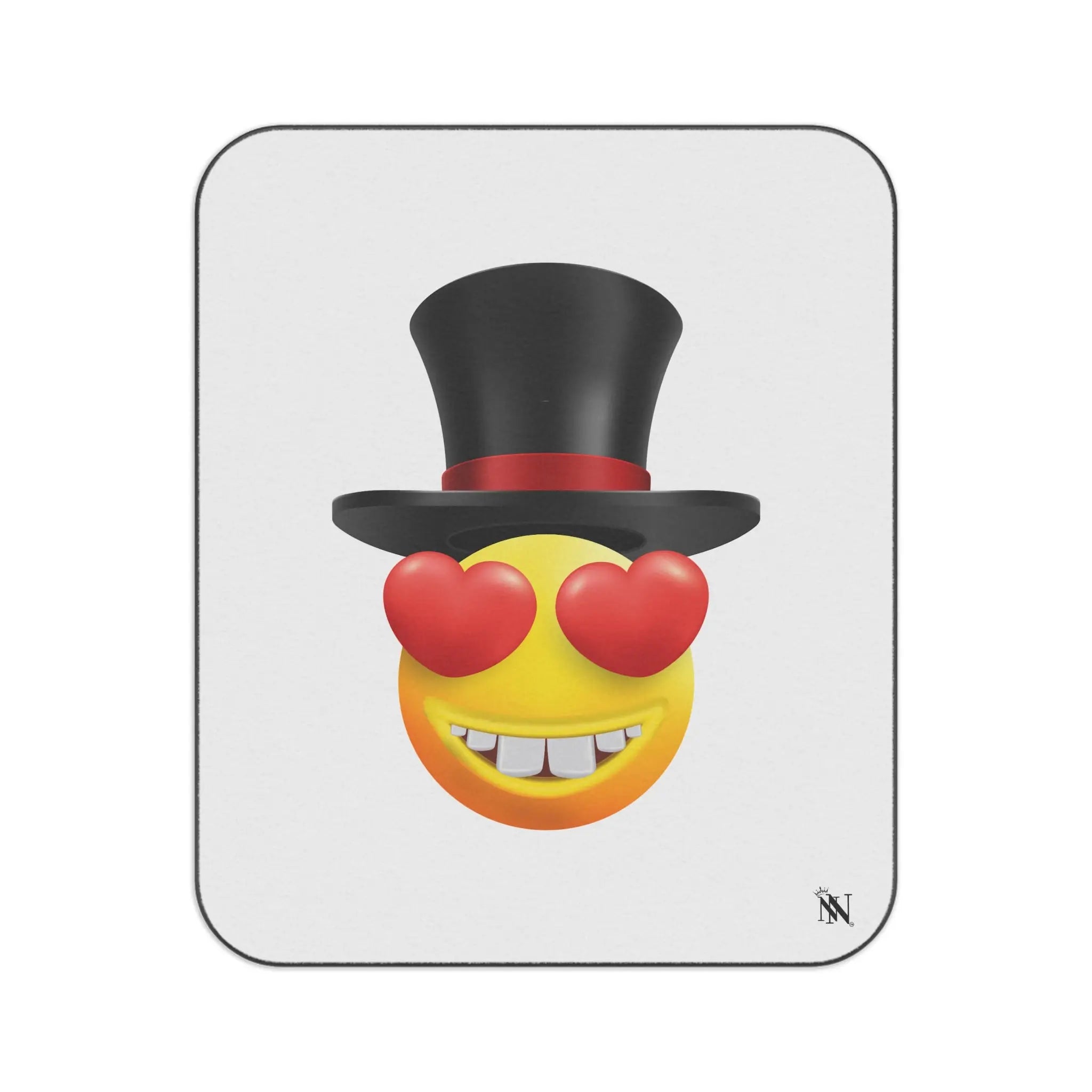 Love in a Top Hat Emoji | Mix Match Fun-Flirty Lovers’ Water-Resistant Blankets