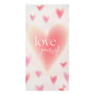Love Yourself Heart Pattern Extra Large Sex Towel