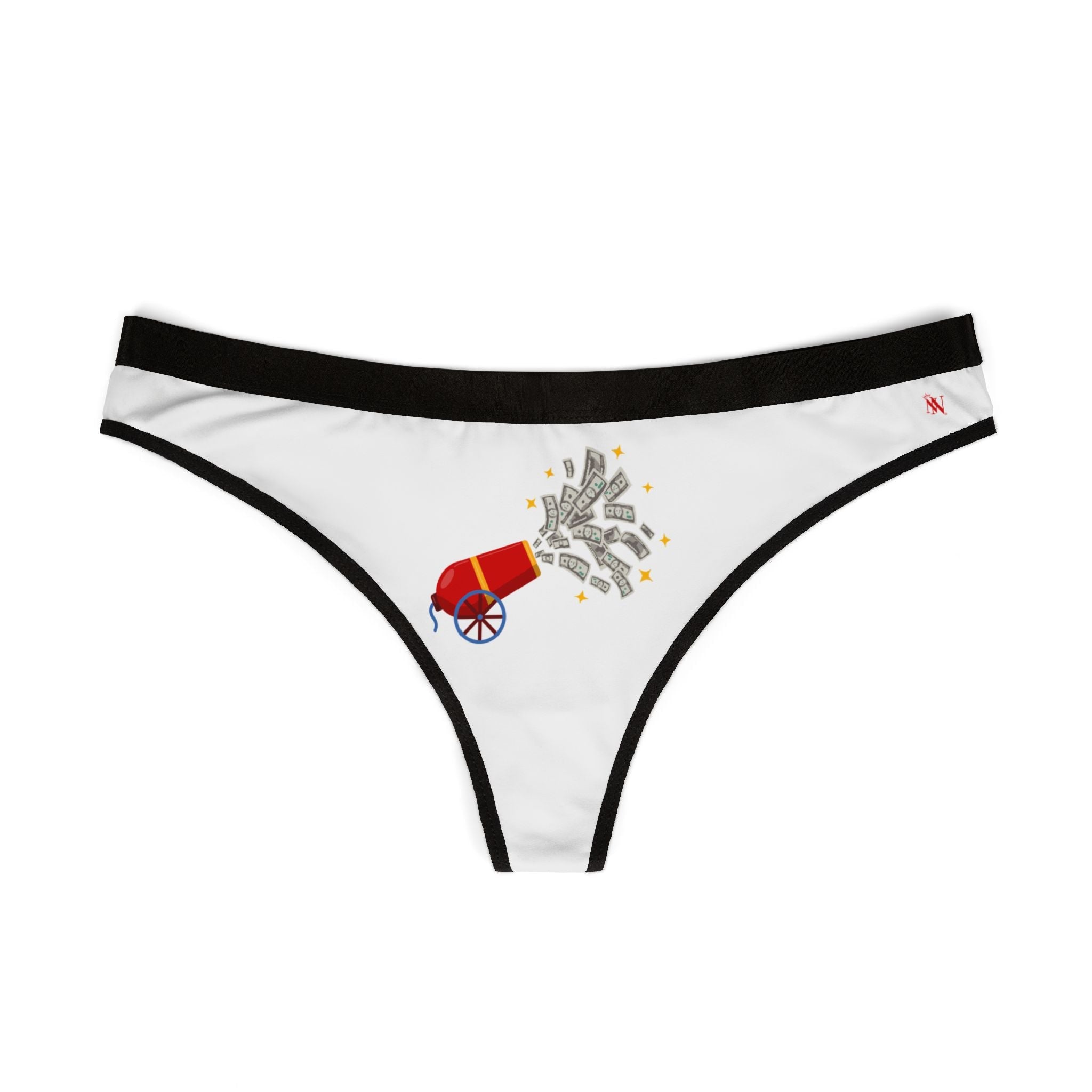 Money Shot Cannon Emoji | Mix & Match Women’s Fun-Flirty Lovers’ Thongs