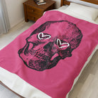 Skull Heart Eyes | Mix & Match Soft Fun-Flirty Lovers’ Blankets