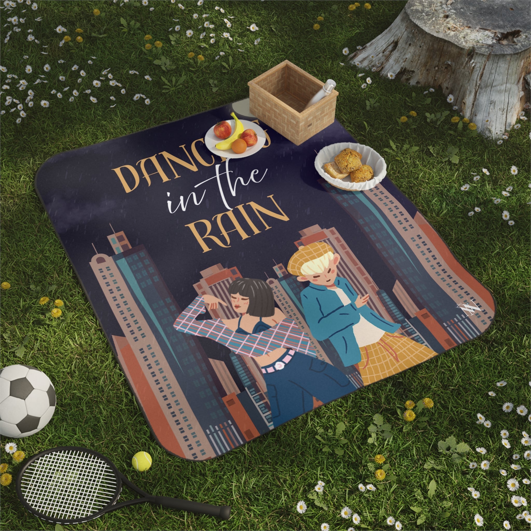Dancing in the Rain | Mix Match Fun-Flirty Lovers’ Water-Resistant Blankets