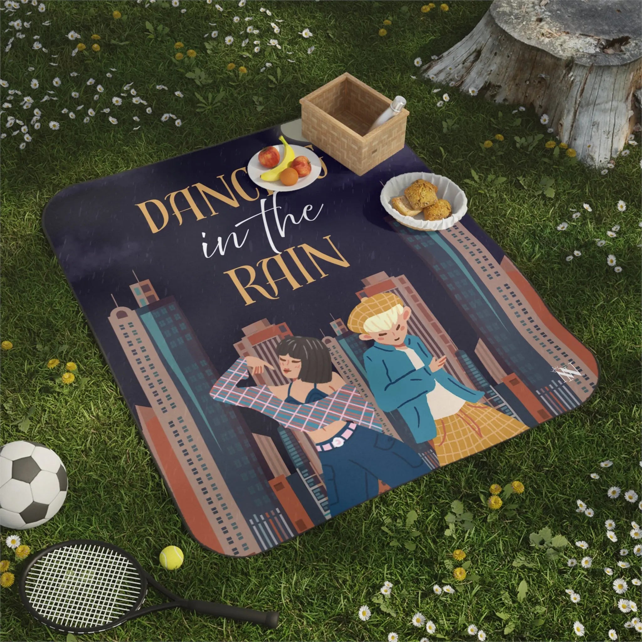 Dancing in the Rain | Mix Match Fun-Flirty Lovers’ Water-Resistant Blankets