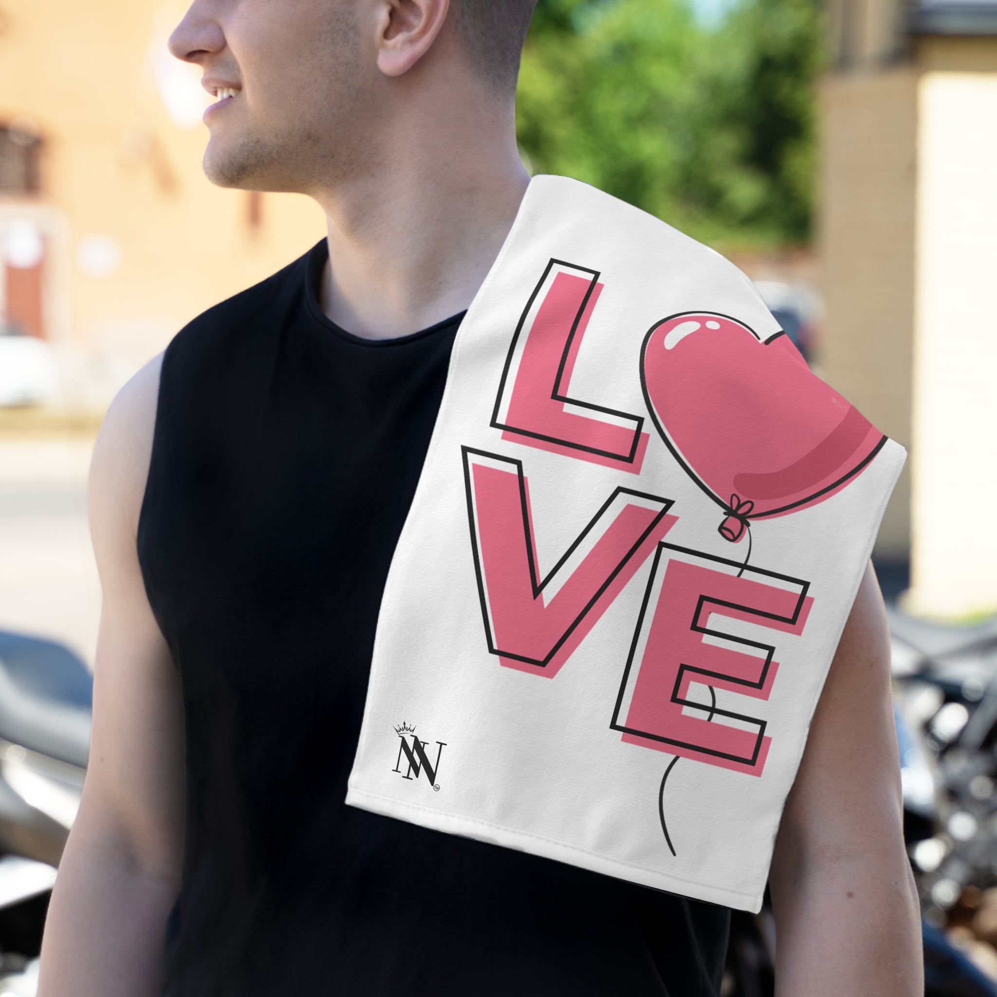 Heart Balloon Love Sex Towel