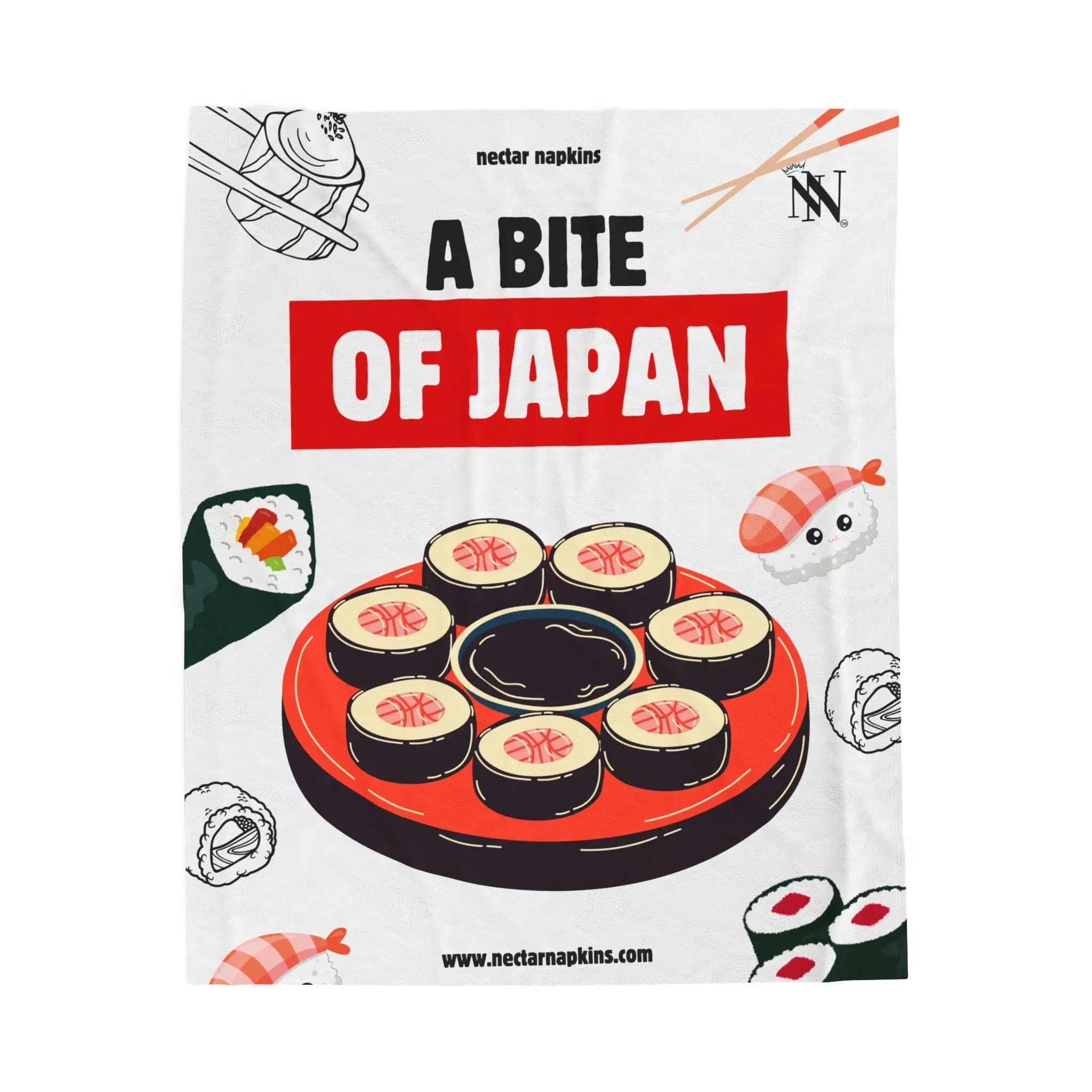 A Bite Of Japan | Mix & Match Velveteen Fun-Flirty Lovers’ Blankets