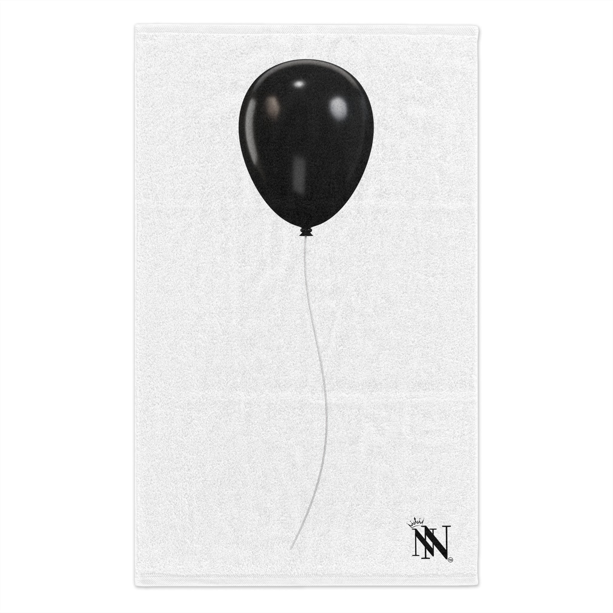 Single Black Party Balloon | Mix & Match Soft Fun-Flirty Lovers’ Towels
