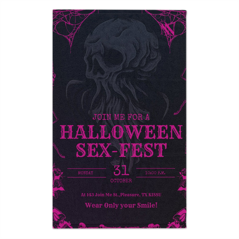 Join Us Halloween Sex-Fest | Mix & Match Soft Fun-Flirty Lovers’ Towels
