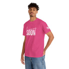 Cumming Soon Plain Signature Pink 100% Cotton T-Shirt