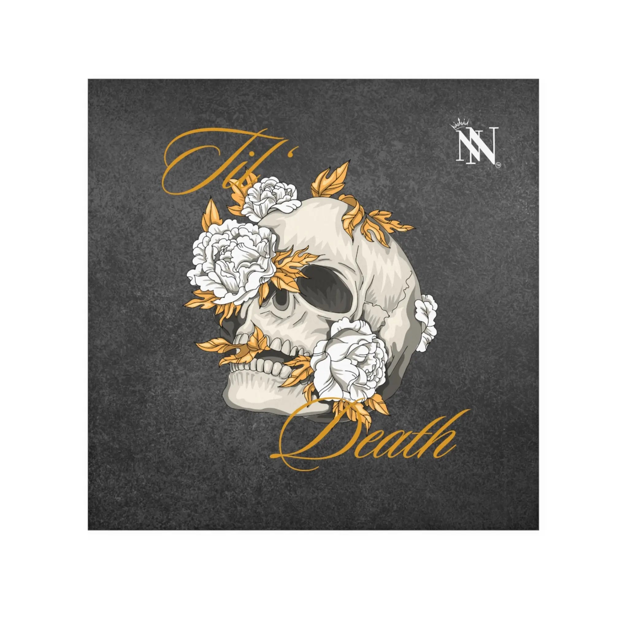 Til’ Death Skull & Flowers Cum Rag