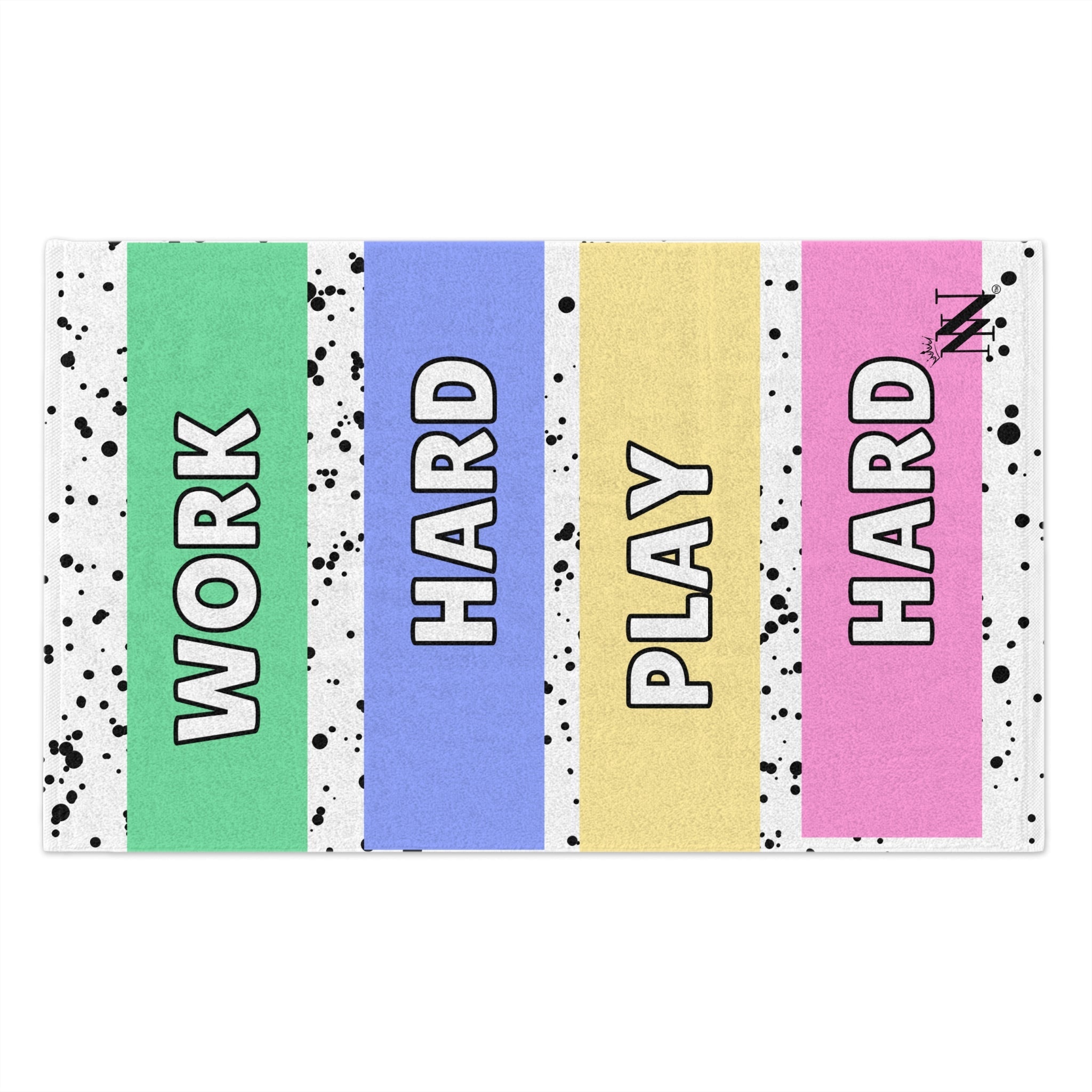 Work Hard Play Hard | Mix & Match Soft Fun-Flirty Lovers’ Towels