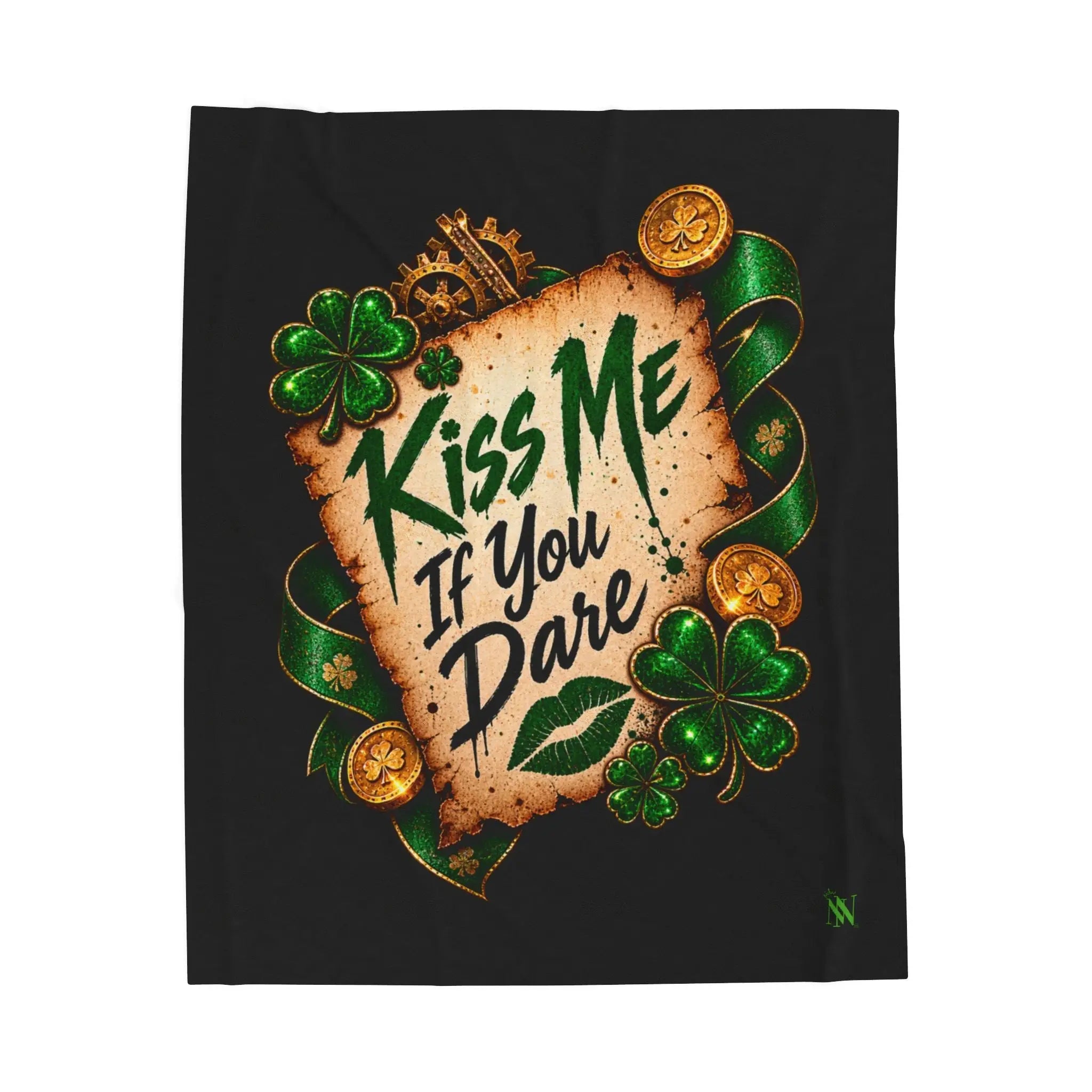 Kiss Me If You Dare Irish Love Lovers’ Blanket