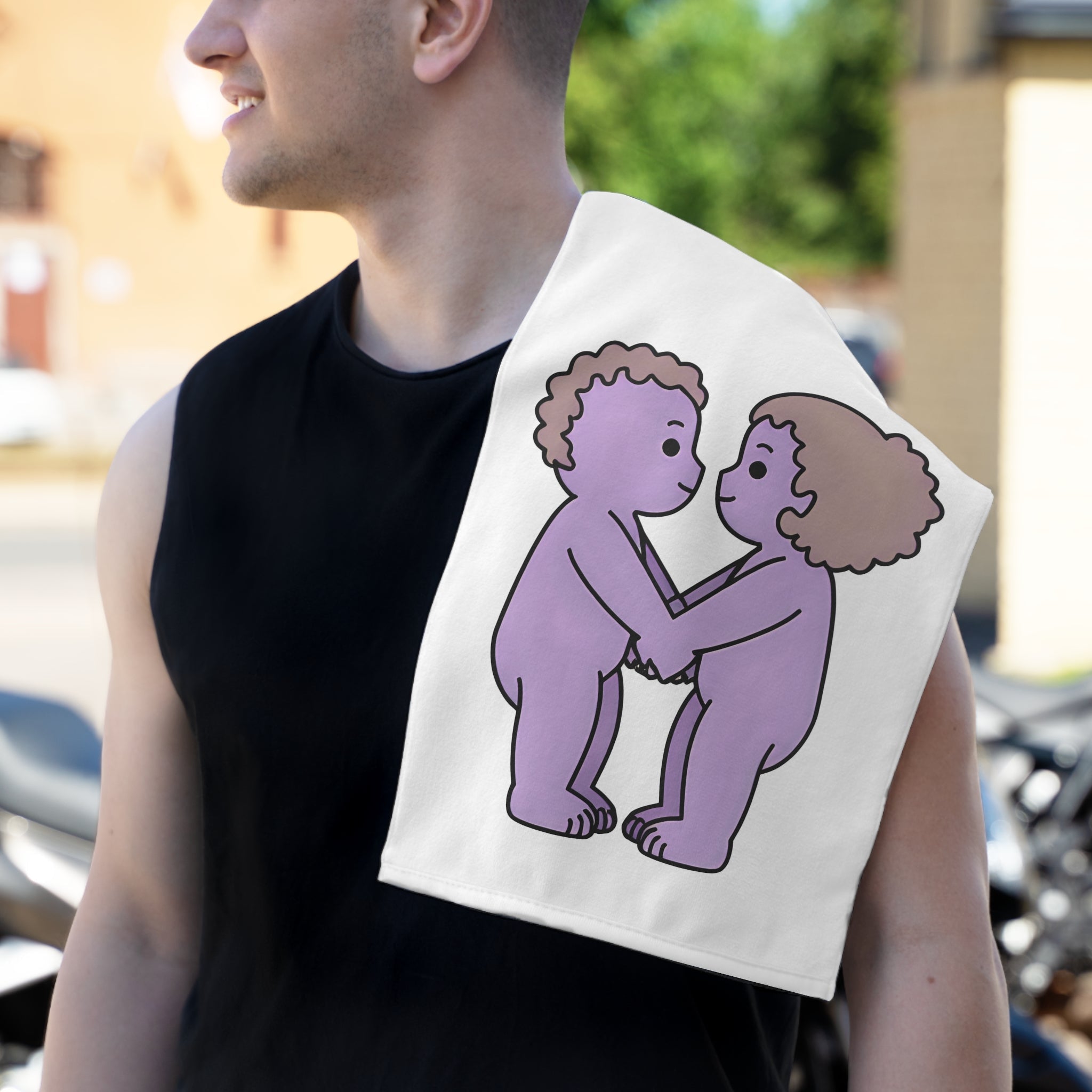 Naked Couple Emoji | Mix & Match Soft Fun-Flirty Lovers’ Towels