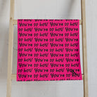 You’re So Hot! Patterned Signature Pink | Nectar Napkins Classic Fun-Flirty Lovers’ Colored Towels