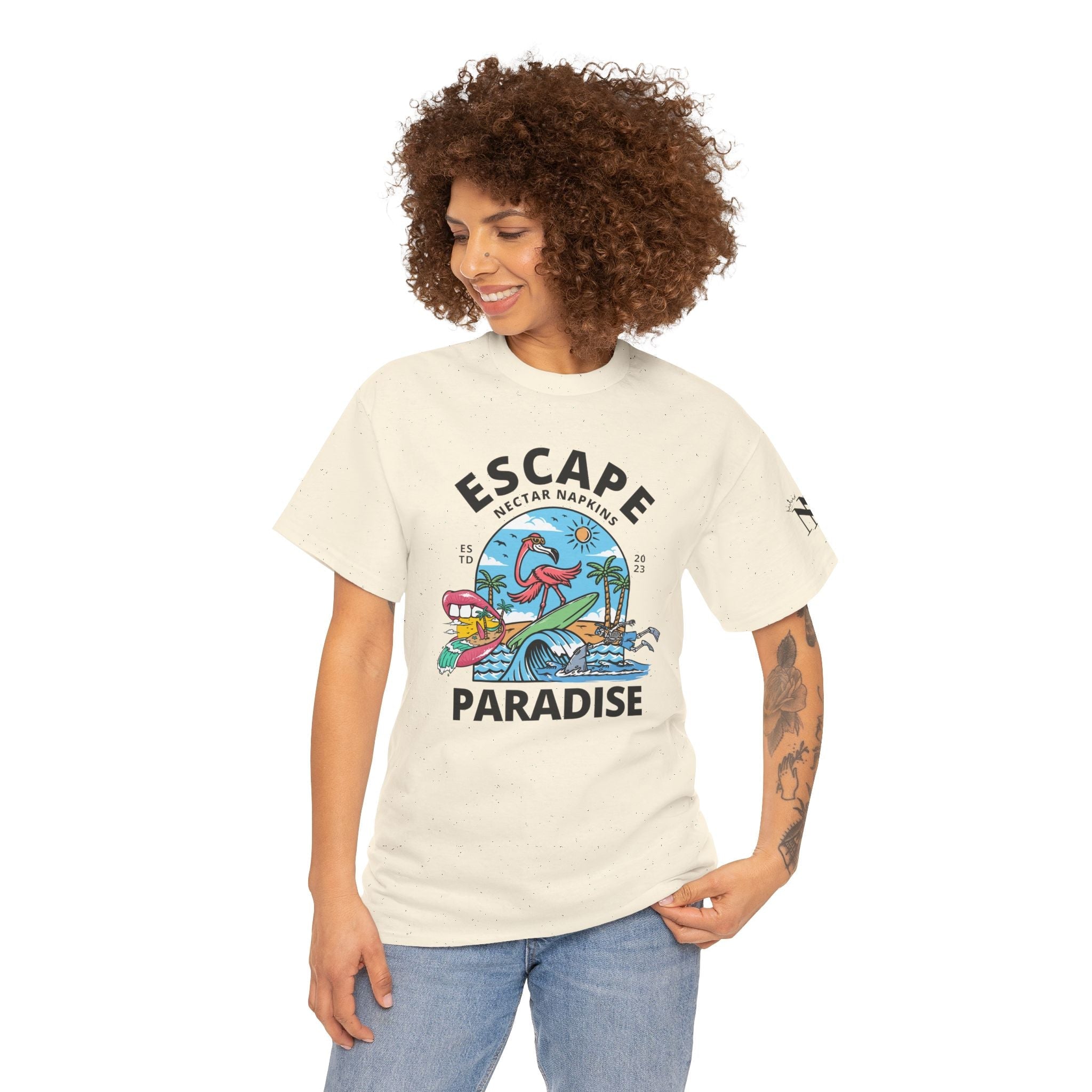 Escape Paradise | Mix & Match Cotton Unisex Fun-Flirty Lovers’ T-Shirts
