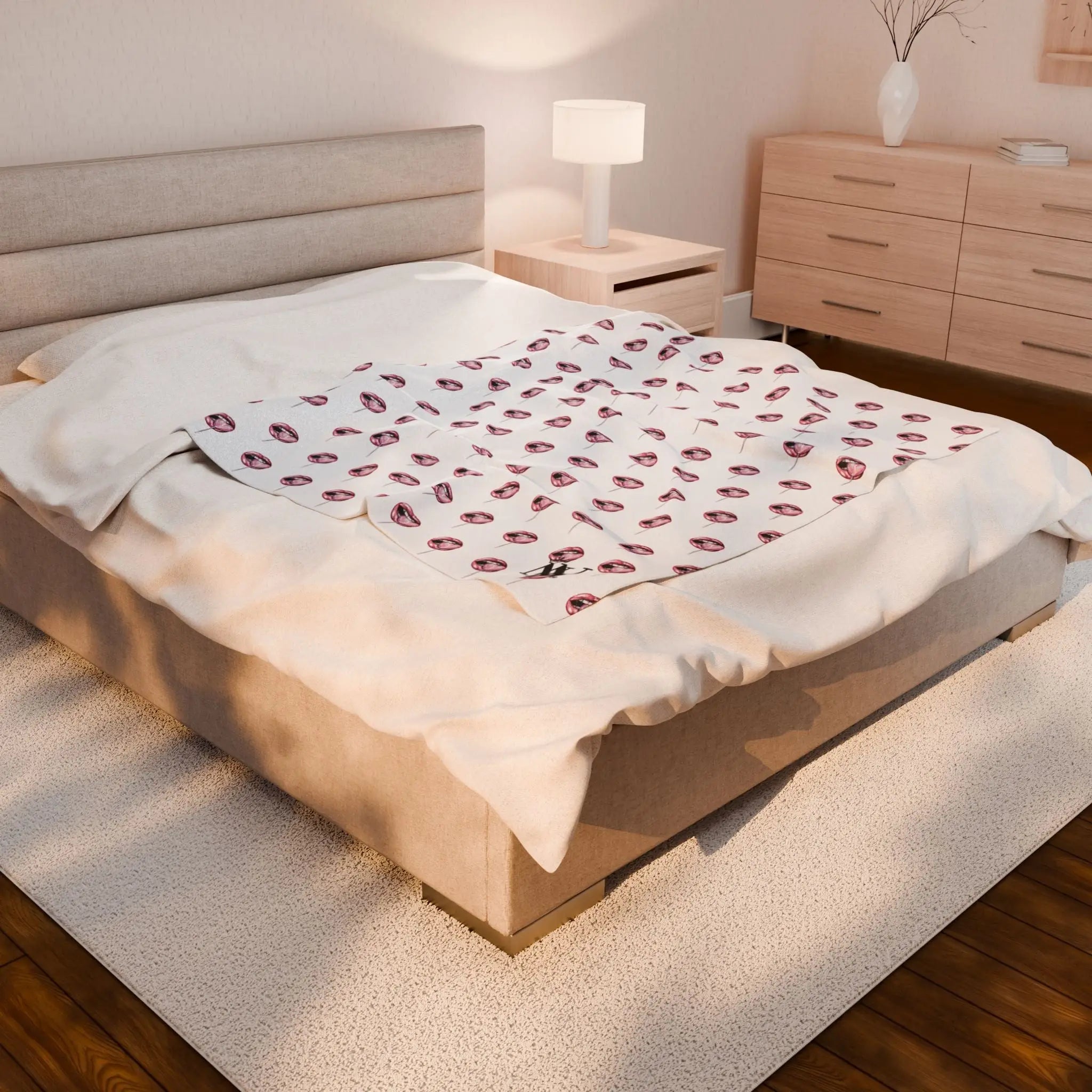 Lollipop Eater | Mix & Match Velveteen Fun-Flirty Lovers’ Blankets