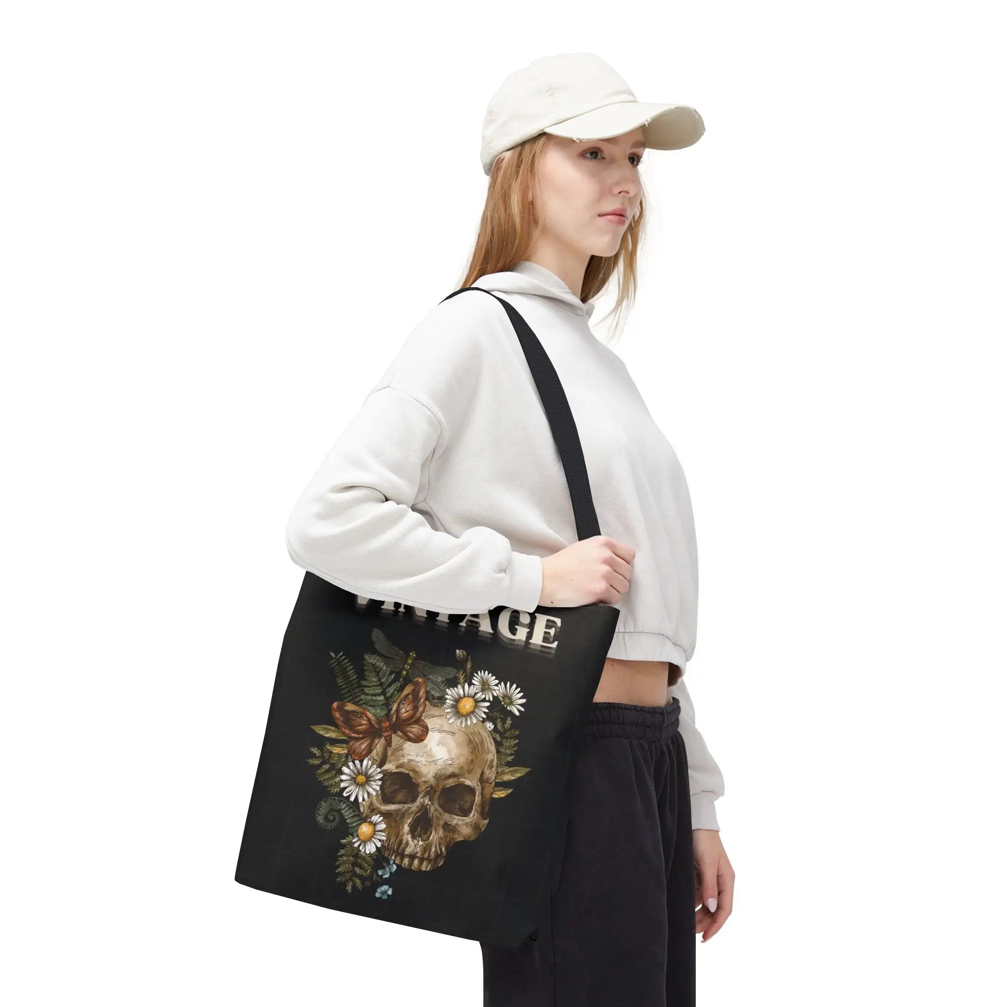 Vintage Floral Skull | Mix & Match Fun-Flirty Lovers’ Totes