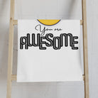 You Are Awesome Emoji | Nectar Napkins Classic Fun-Flirty Lovers’ Towels