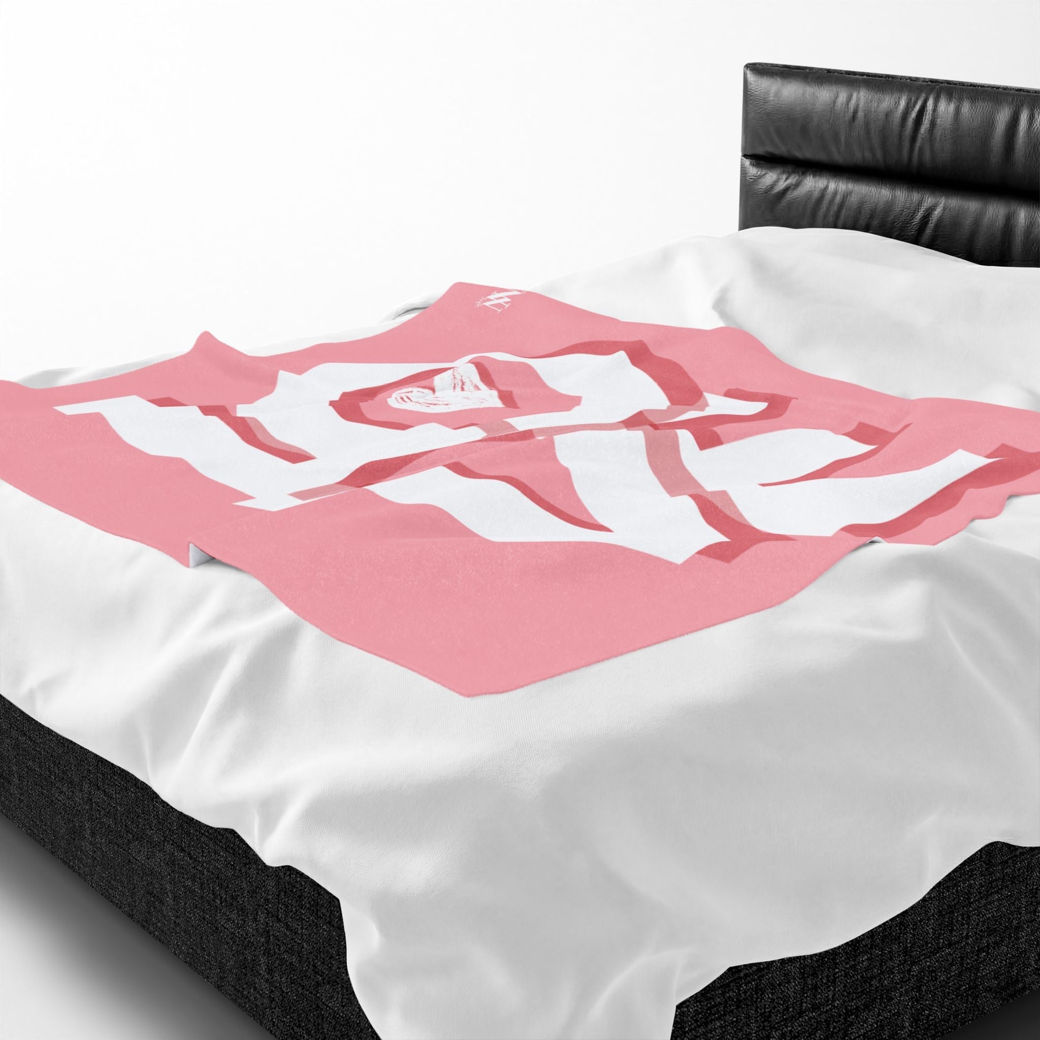 Block Letter Love Heart Romantic Lovers Gifts Blanket