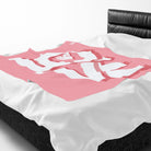 Block Letter Love Heart Romantic Lovers Gifts Blanket