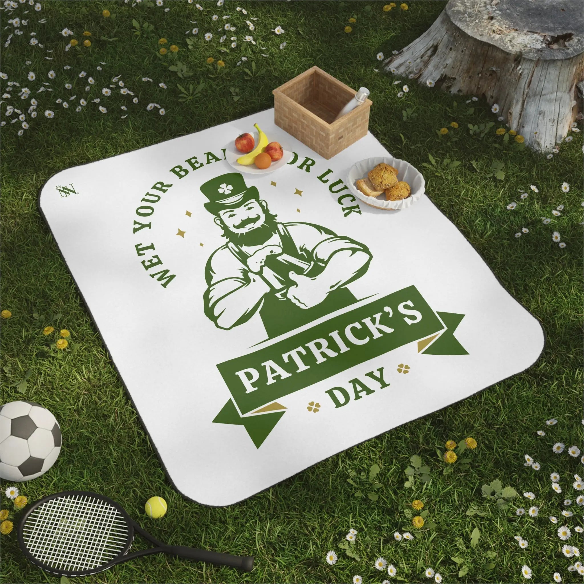 Wet Your Beard for Luck Patrick’s Day Couple Friendly Sex Blanket