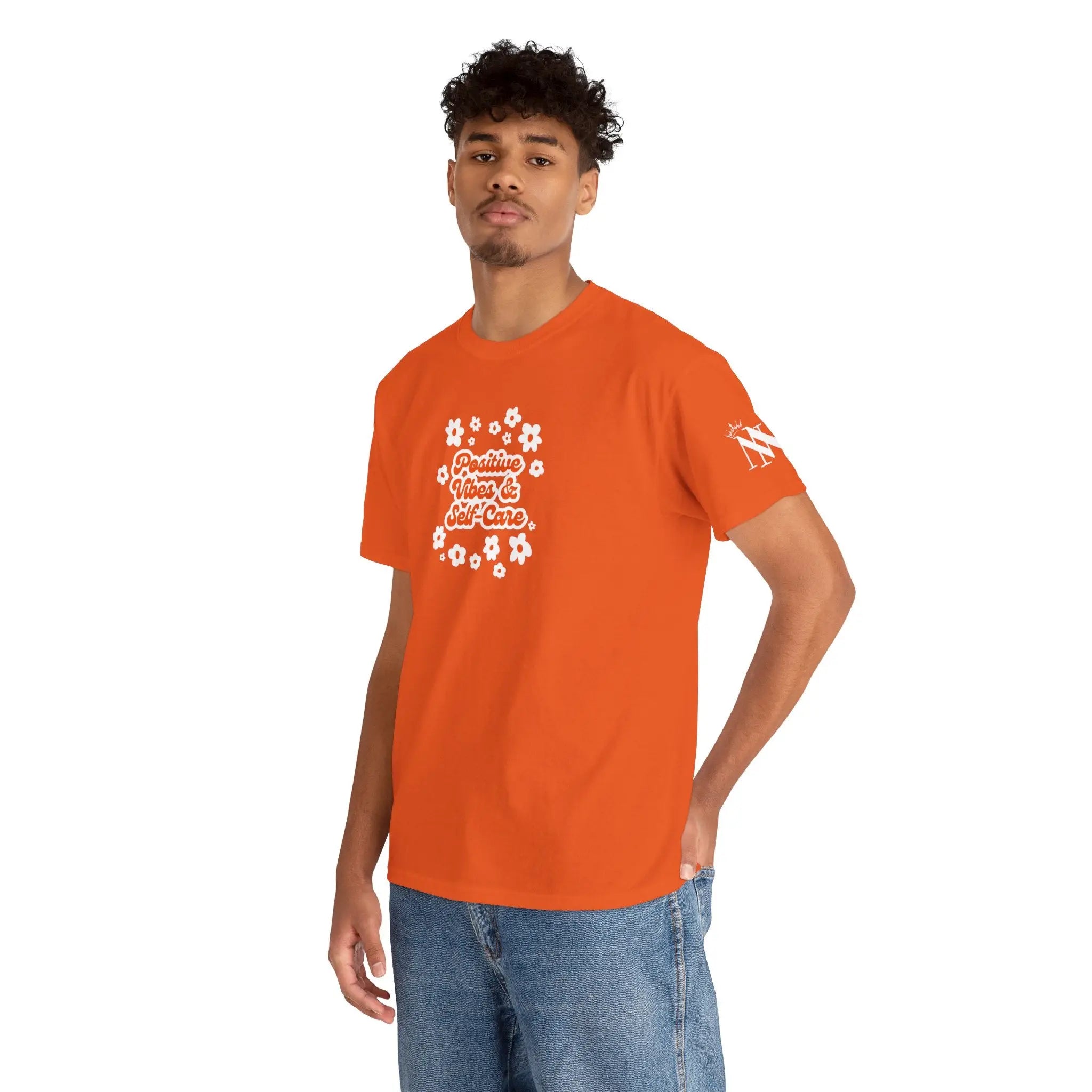 Positive Vibes & Self-Care Cotton T-Shirt