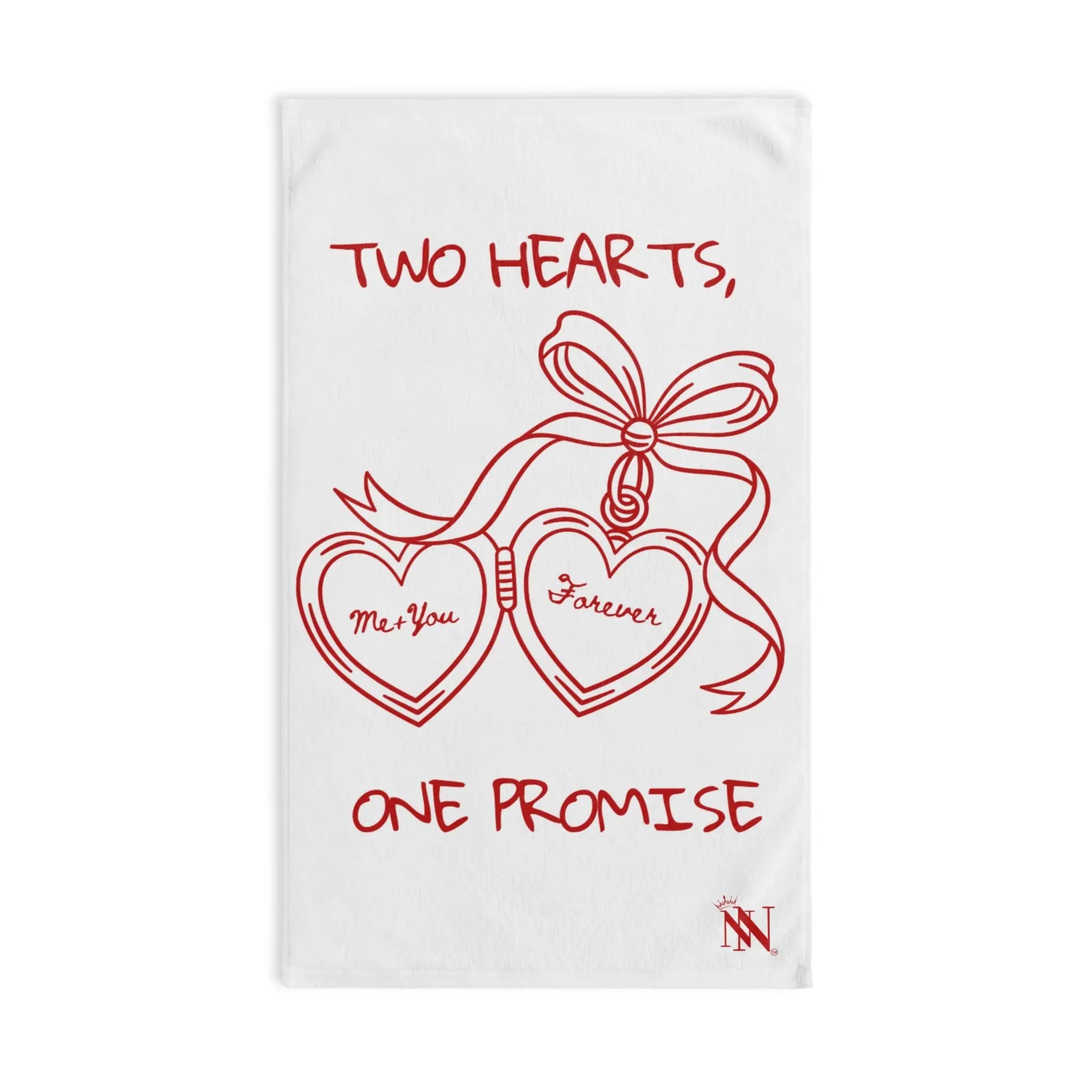 Two Hearts One Promise Cum Towel