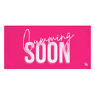 Cumming Soon Plain Signature Pink Anal Sex Towel