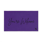 You’re Welcome Purple | Mix & Match Classic Fun-Flirty Lovers’ Towels