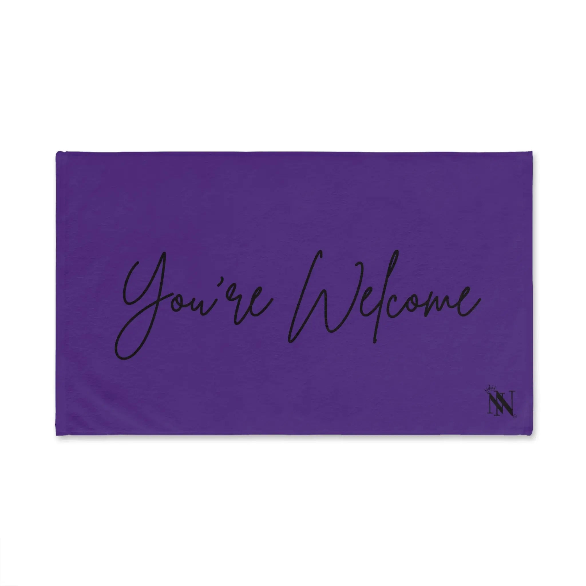 You’re Welcome Purple | Mix & Match Classic Fun-Flirty Lovers’ Towels