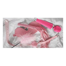 Kinky Pink Sex Toys & Feather Photograph | Mix & Match XL Fun-Flirty Lovers’ Towels
