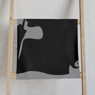 SHHH Girl Silhouette Grey | Mix & Match Classic Fun-Flirty Lovers’ Towels