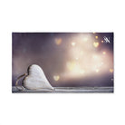 White Wood Heart Ornament 3D Print | Mix & Match Original Fun-Flirty Lovers’ Towels