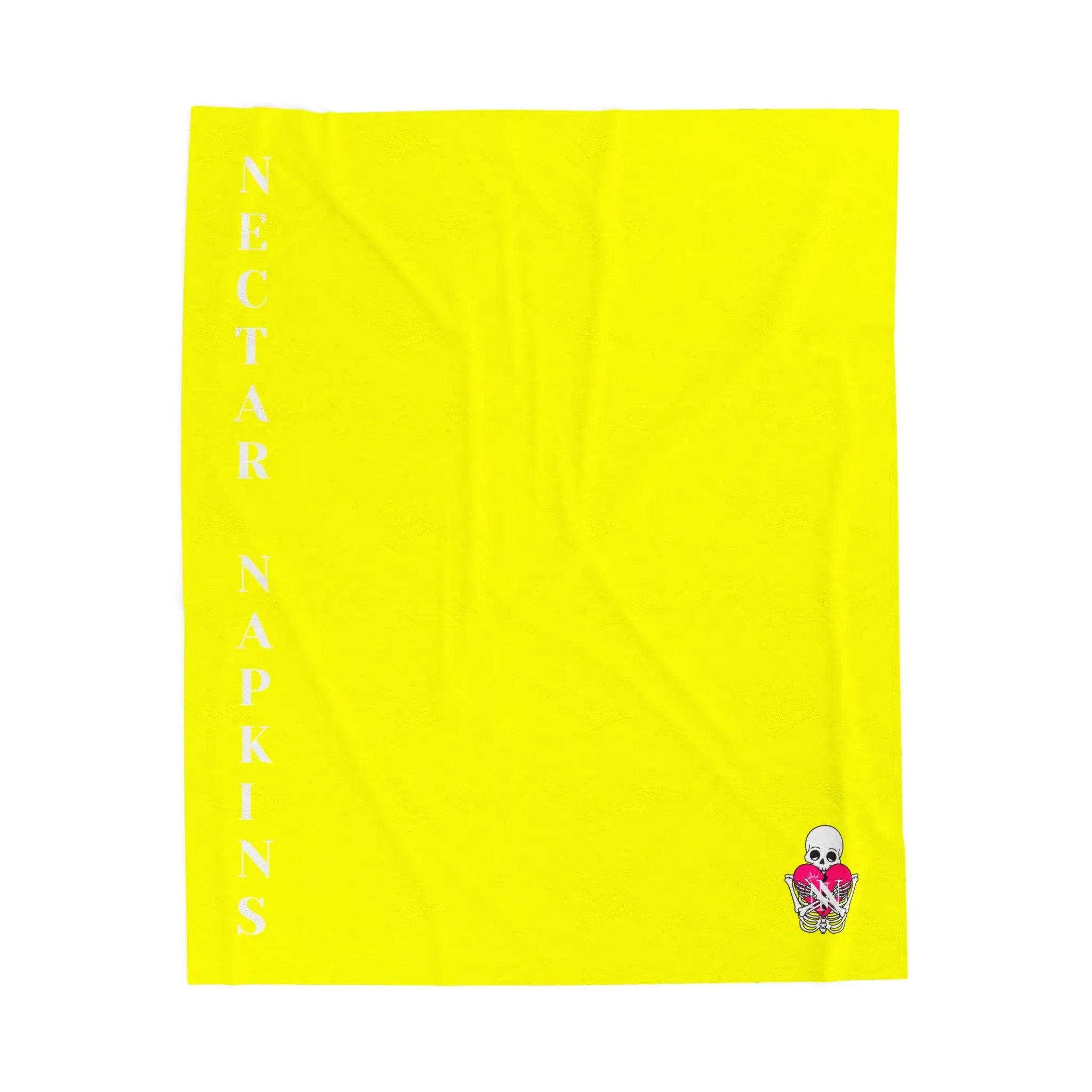 Nectar Napkins Brand Neon Yellow Love Blanket